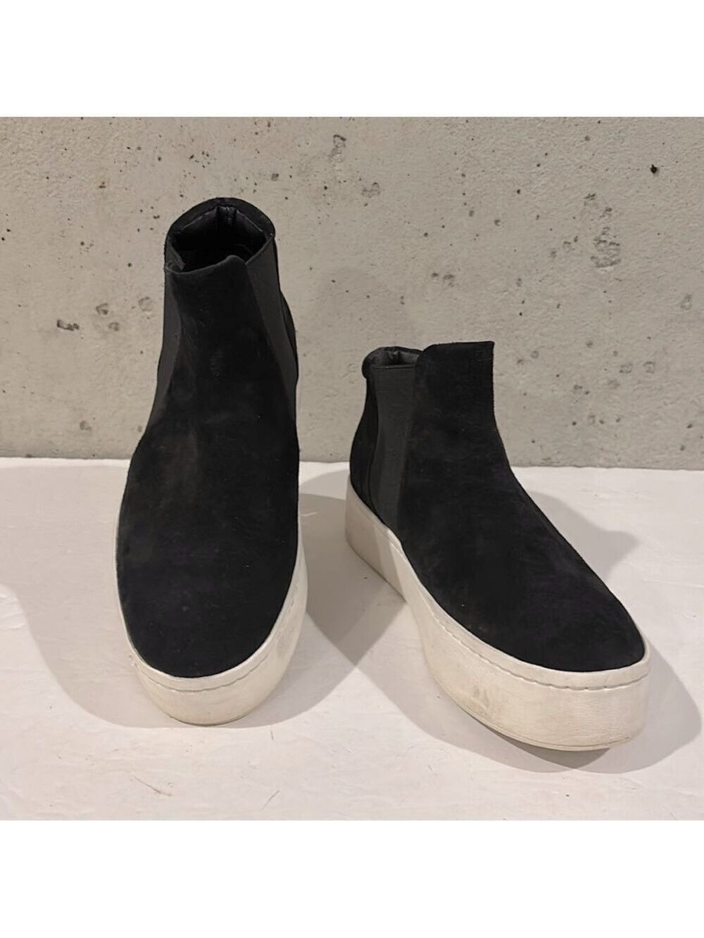 Vince Black Suede Slip-On Sneaker - Size 7